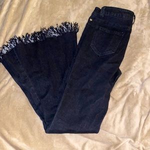 Peach Love black flare jeans